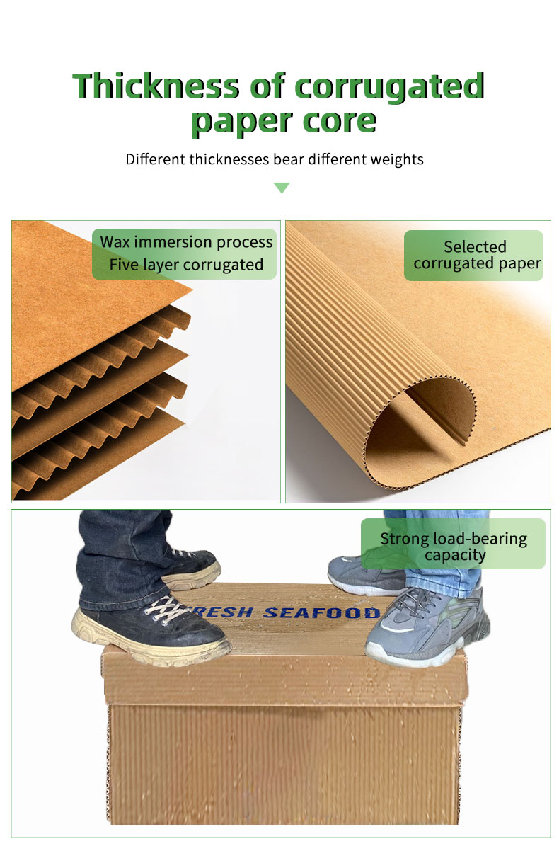BDL Waterproof Recycled Waxed Coated Cardboard Produce Boxes  for Cucumber Transport