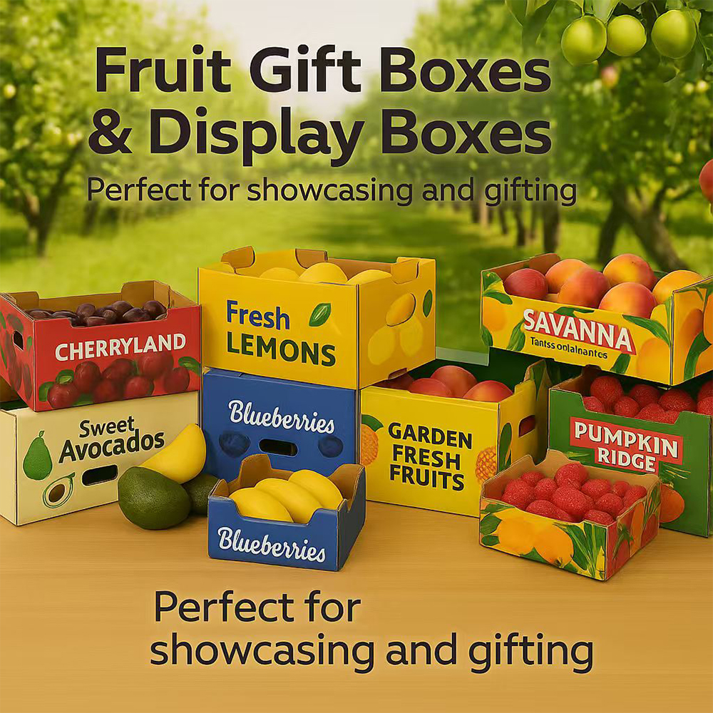 BDL Apple Peach Fruit Vegetable Corrugated Folded Packaging Paper Box for Shipping