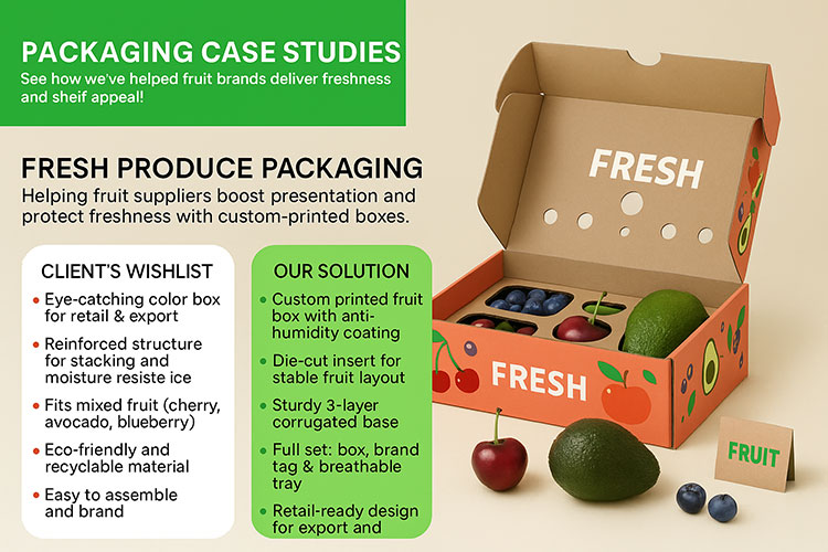 BDL Cherry Corrugated Carton  and Vented Box for Air Freight Storage Supermarket Distribution