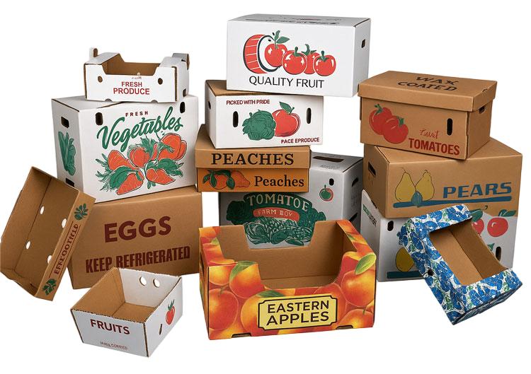 BDL Wholesale Fresh Vegetables Packaging  Boxes Wax Coated Corrugated Box 