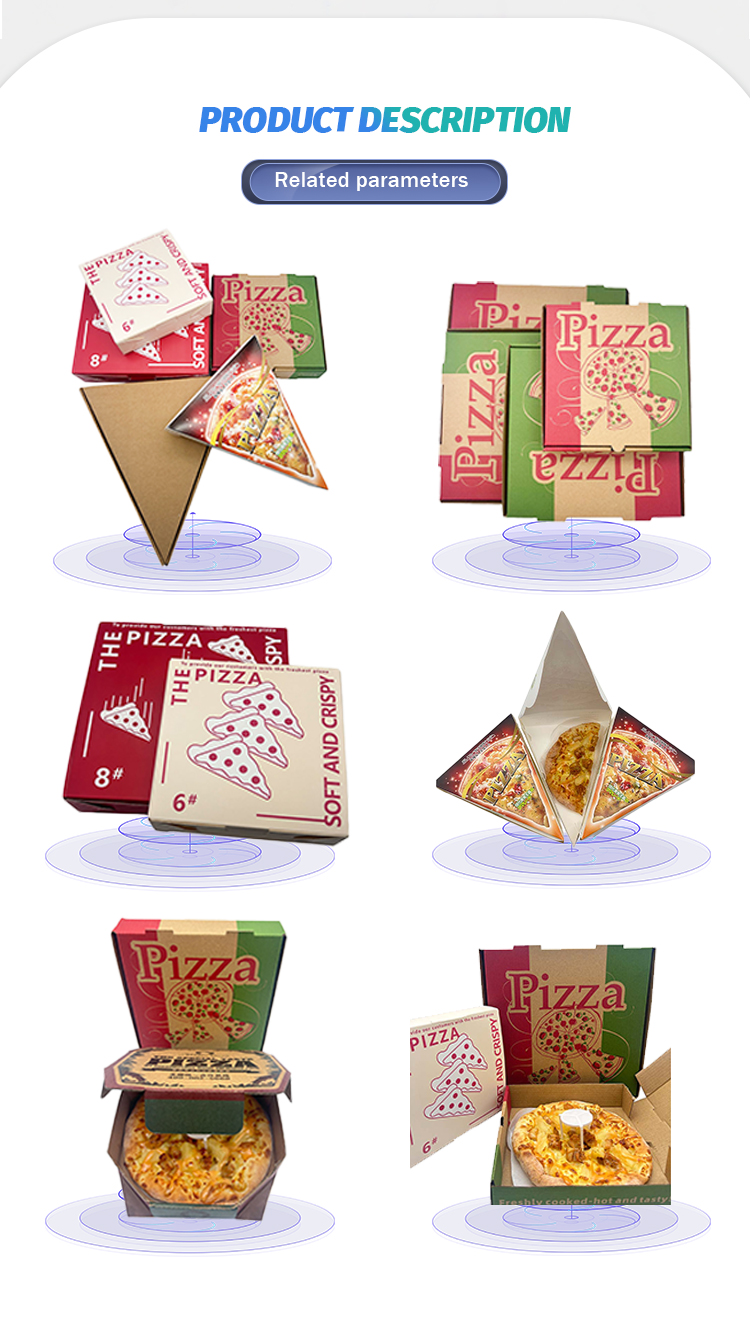 BDL Recyclable Pizza Box Matt Lamination UV Coating Embossing Color-Printed Carton