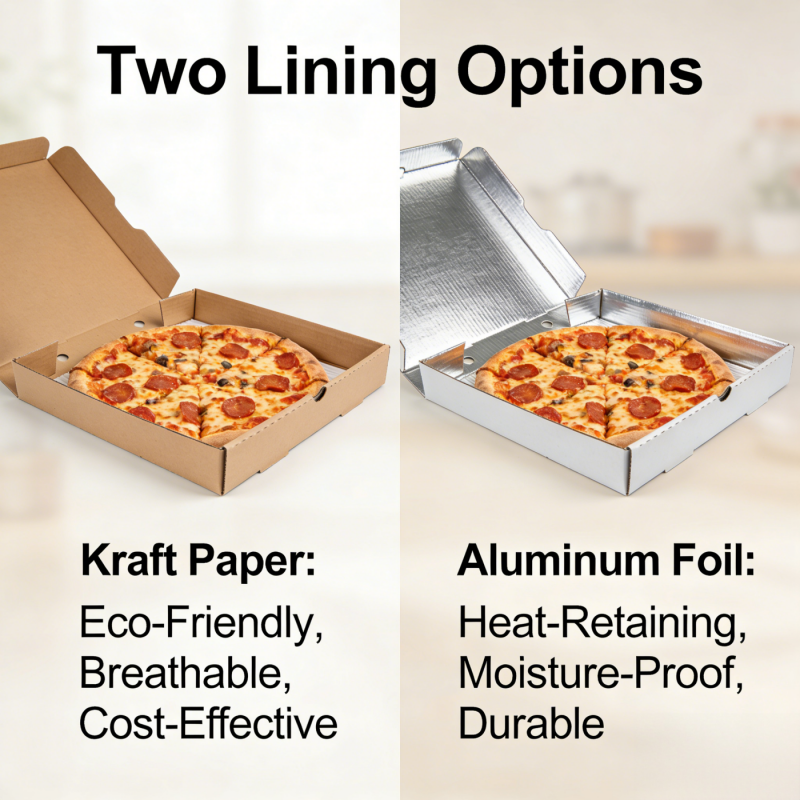 BDL Food Packaging Boxes Thermal Pizza Box With Aluminum Foil 