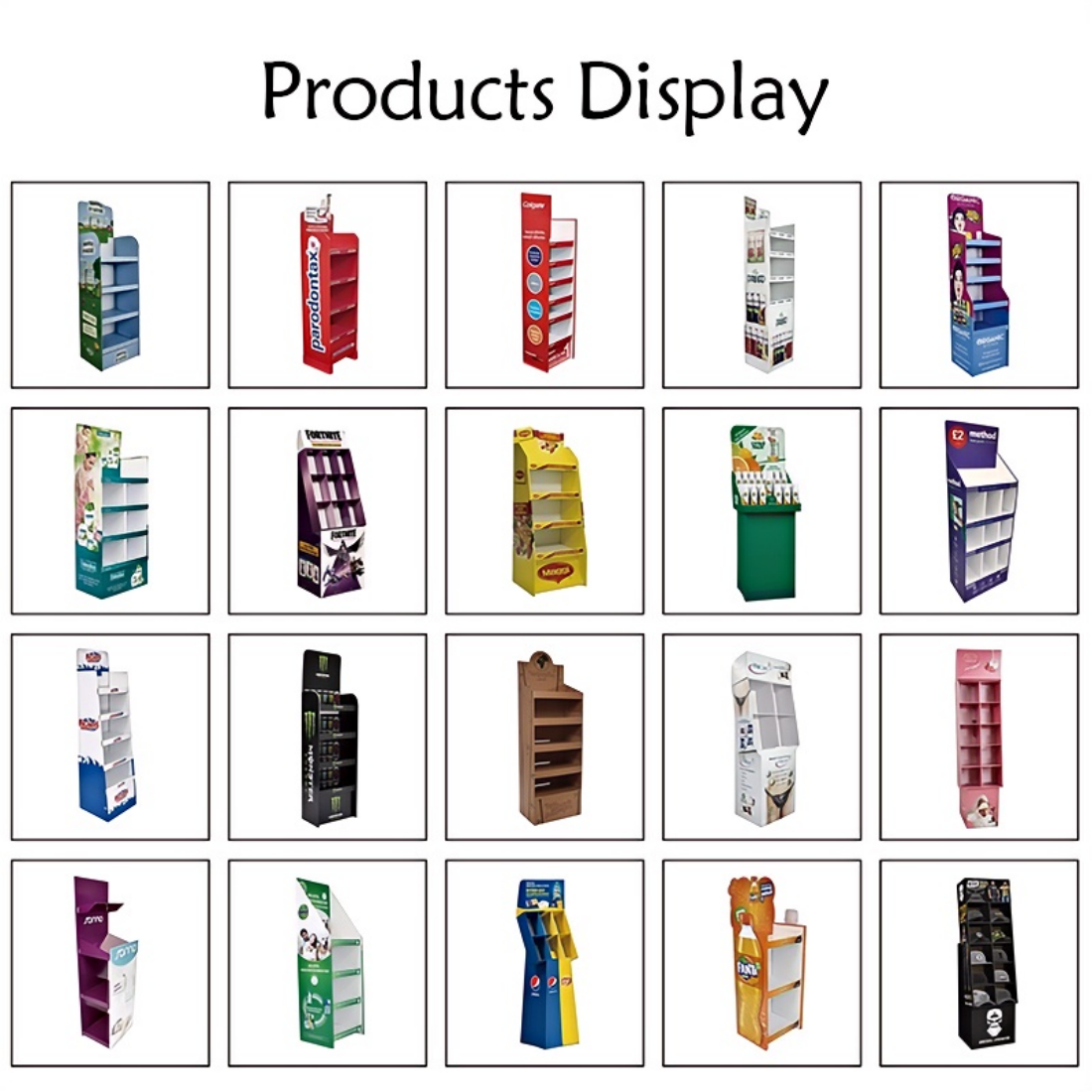 BDL Custom Printed Retail Corrugated Cardboard Display Rack