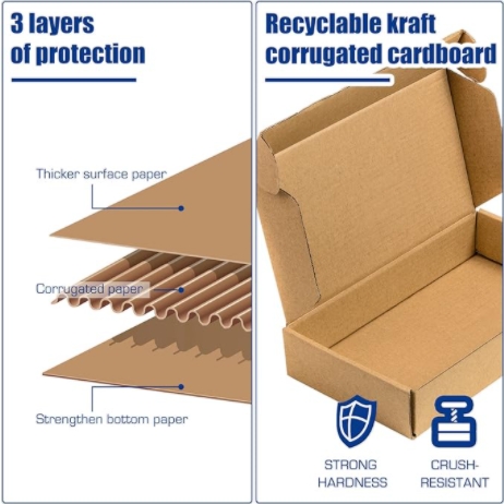 BDL Factory wholesale customization Black Corrugated Cardboard Mailer Boxes