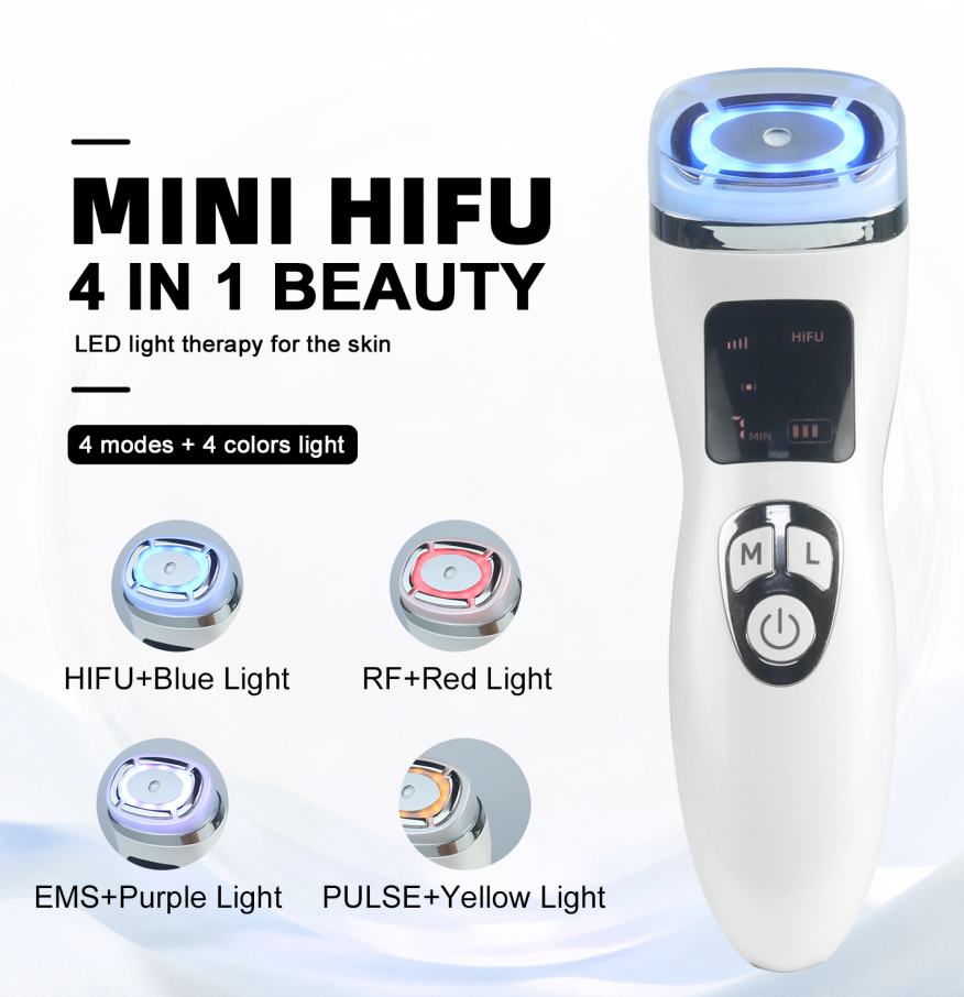 Mini HIFU+RF+EMS+Pulse+LED 