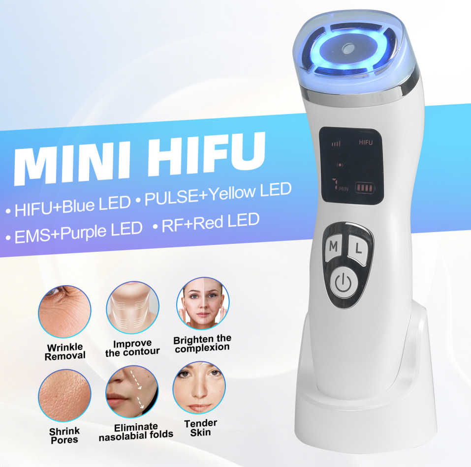 Mini HIFU+RF+EMS+Pulse+LED 