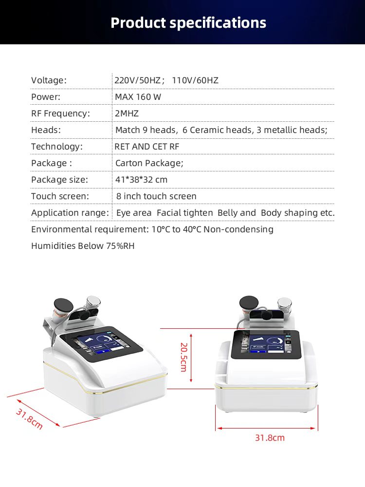 Monopolar RF with CET & RET