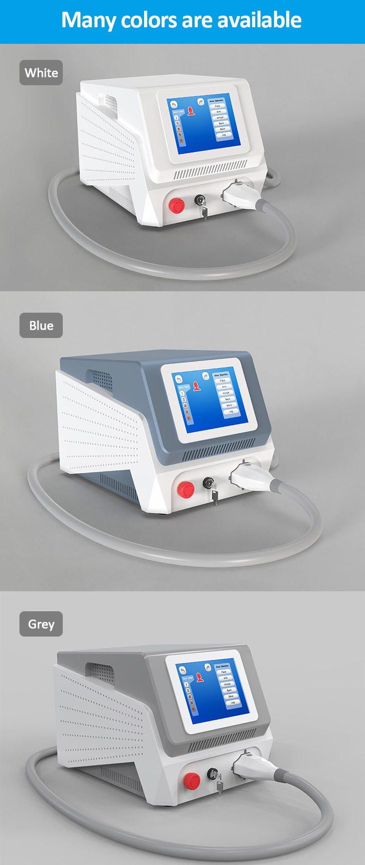 3 Wavelengths Diode laser